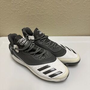 NEW! ADIDAS Mens Icon V Boost G28240 Gray White Baseball Cleats Size 14 No Box!